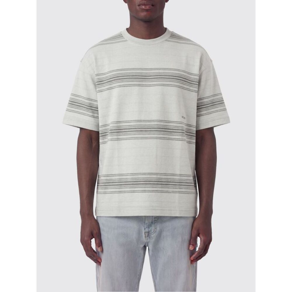 Nanamica Men Striped Cotton Blend T-Shirt Nanamica